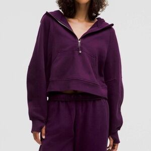 lululemon Scuba Oversized Half Zip – Dramatic Magenta (XS/S)